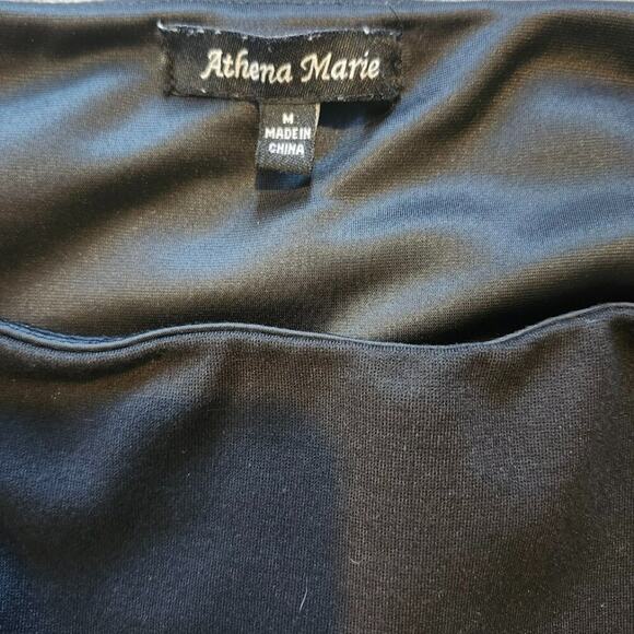 Athena Marie Womens M Black Pants - Picture 3 of 4